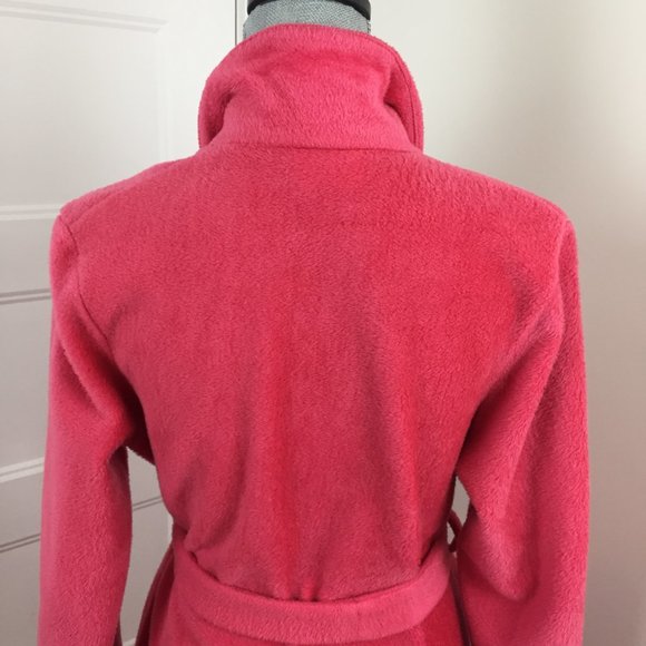 Vintage Bath Robe House Coat Full Length sz M - Coral - Picture 7 of 15